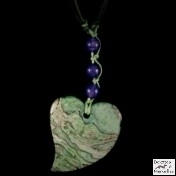 Pendentif d'agate peau-de-tigre -V