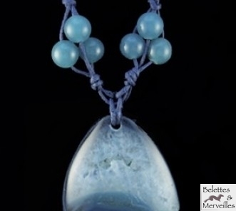 Pendentif d'agate -V